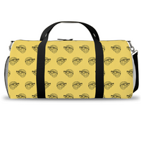 MBB All Over Print Duffle Bag in Yellow