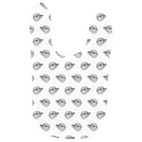 MBB All Over Print Baby Bib in White