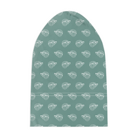 MBB All Over Print Baby Beanies in Teal