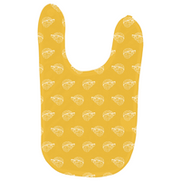 MBB All Over Print Baby Bib in Yellow