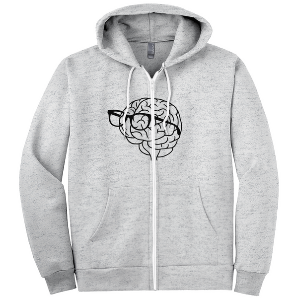 MBB Black Brain Logo Zip Up Hoodie bialikbreakdown