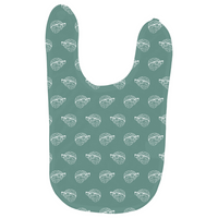 MBB All Over Print Baby Bibs in Teal