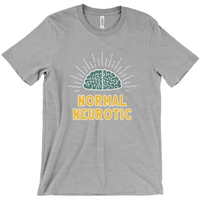MBB "Normal Neurotic" T-Shirt in Teal & Yellow