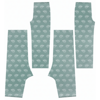 MBB All Over Print Pajama Pants in Teal