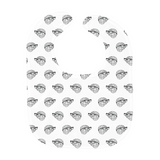 MBB All Over Print Baby Bib in White