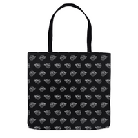 MBB All Over Print Tote Bags in Black