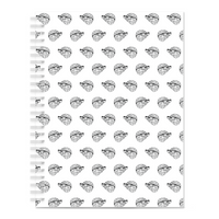 MBB All Over Print Notebook in White