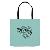 MBB Brain Logo Custom Green Tote Bag