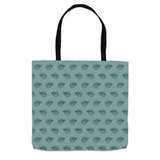 MBB All Over Print Tote Bags in Teal