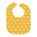 MBB All Over Print Baby Bib in Yellow