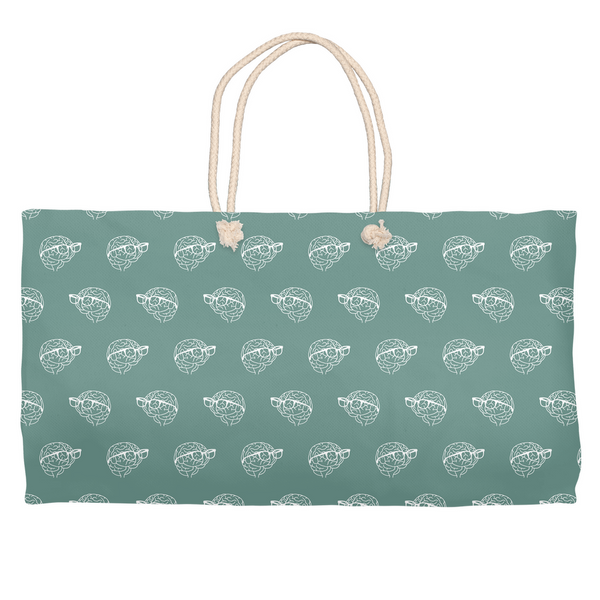 MBB All Over Print Weekender Totes in Teal