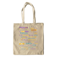 MBB Mantras on Canvas Tote Collection 1