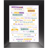 Framed MBB Mantra Prints Collection 1
