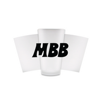 MBB Initials Logo Frosted Pint Glasses