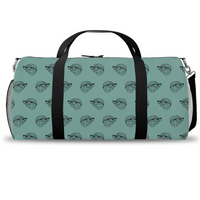 MBB All Over Print Duffle Bag in Teal