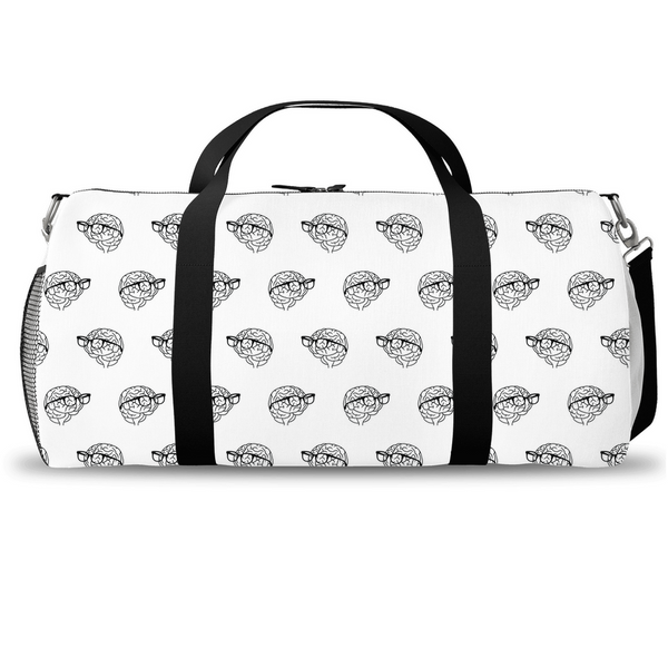 MBB All Over Print Duffle Bag in White