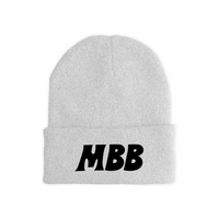 MBB Initials Logo Beanie in White
