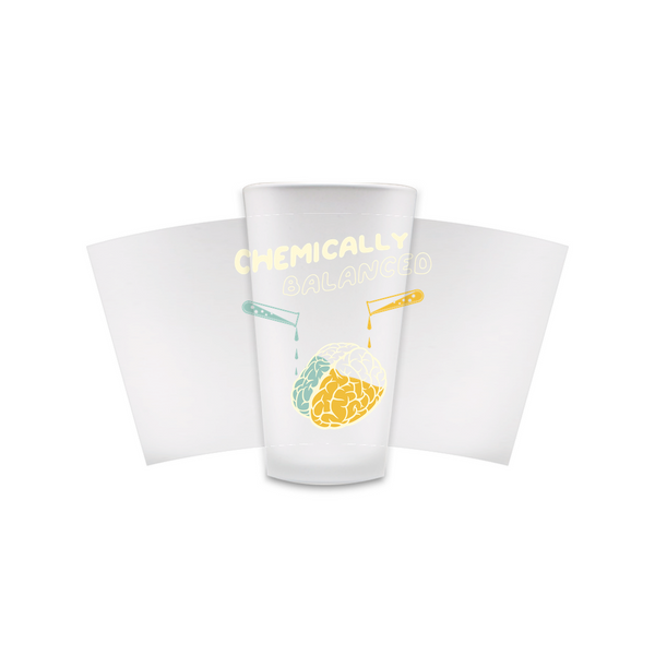MBB "Chemically Balanced" Frosted Pint Glasses