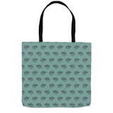 MBB All Over Print Tote Bags in Teal